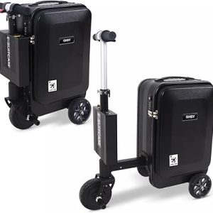 Gloventra 20" Ride-On Smart Luggage, Electric Carry-On Suitcase with Removable Battery,